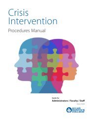 Crisis Intervention Manual - Allan Hancock College