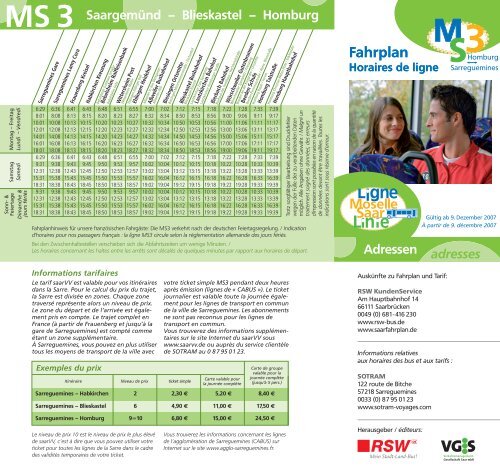 Fahrplan MS3 - VGS-Online