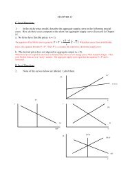 CHAPTER 13 C Level Questions 1. In the sticky-price model ...