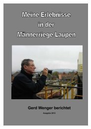 Gerd Wenger berichtet - Männerriege Laupen