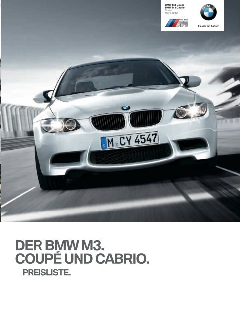 der bmw m3. coup‰ und cabrio. - Autohaus Fulda Krah und Enders ...