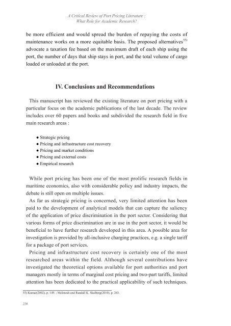 A Critical Review of Port Pricing Literature : What Role for ... - Ajsl.info