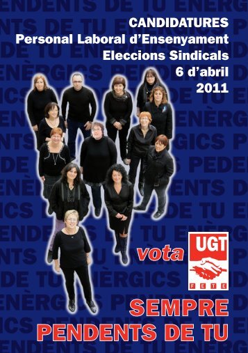 SEMPRE PENDENTS DE TU vota - FETE-UGT de Catalunya