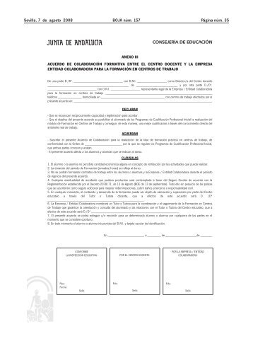 Sevilla, 7 de agosto 2008 BOJA nÃºm. 157 PÃ¡gina nÃºm. 35 ...