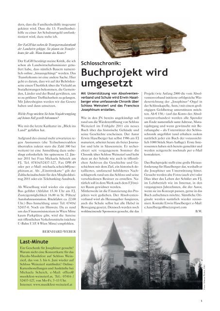 Ausgabe 12/2010 - Josephiner