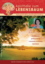 Kundenzeitung Herbst 2013 - Apotheke zum Lebensbaum