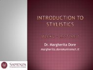 Introduction to Stylistics Week 2.pdf - Lettere e Filosofia