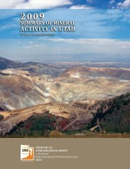 2009 Summary of Mineral Activity in Utah - Utah Geological Survey ...