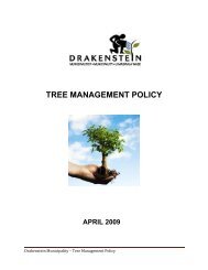 Tree Management Policy - Apr 2013 - Drakenstein Municipality