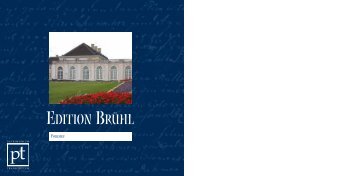 Booklet der Edition Brühl - Patrimonium Transcriptum Verlags GmbH