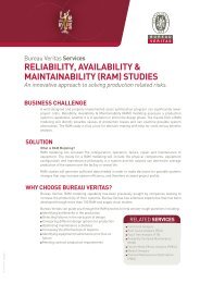 RELIABILITY, AVAILABILITY & MAINTAINABILITY ... - Bureau Veritas