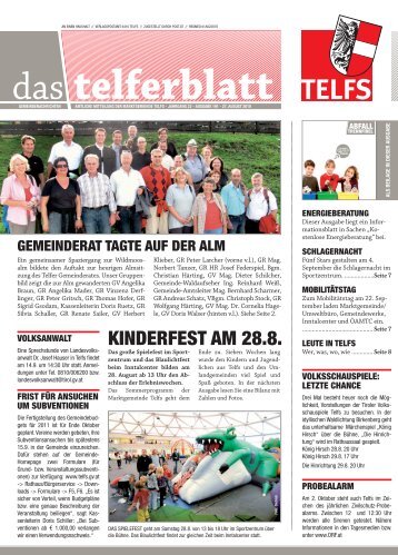 Telferblatt 191 vom 27.08.10 - Marktgemeinde Telfs