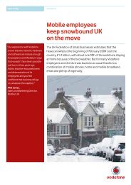 Mobile employees keep snowbound UK on the move - Vodafone