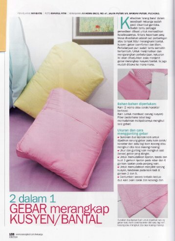 G EBAR merangkap USYEN/BANTAL' - AX HOME DECO SDN BHD