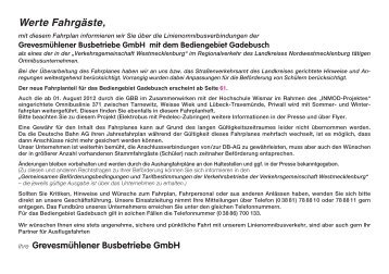 Gesamter Fahrplan 2013-2014 - Grevesmühlener Busbetriebe GmbH