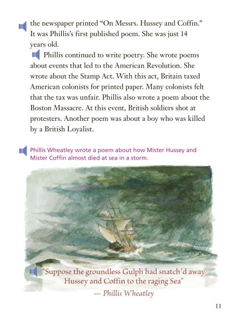 Lesson 15:The Life of Phillis Wheatley