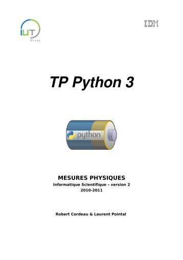 TP Python 3 - limsi