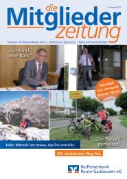 Mitgliederzeitung Ausgabe 2 - 2012 - RB Reute-Gaisbeuren