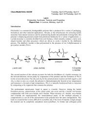 Chem/MatS/ChEn 4223W Tuesday, April 2/Thursday, April 4 ...