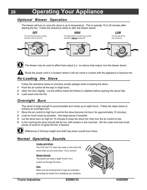 Pendleton (745-790) Owner's Manual - Avalon