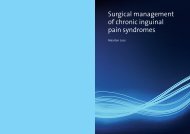 Surgical management of chronic inguinal pain syndromes - Liespijn