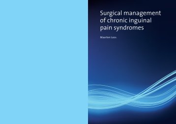 Surgical management of chronic inguinal pain syndromes - Liespijn