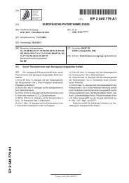 Durch Thermoformen oder Spritzguss hergestellter ... - Patent data