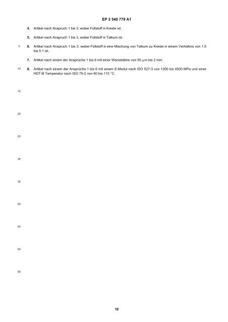 Durch Thermoformen oder Spritzguss hergestellter ... - Patent data