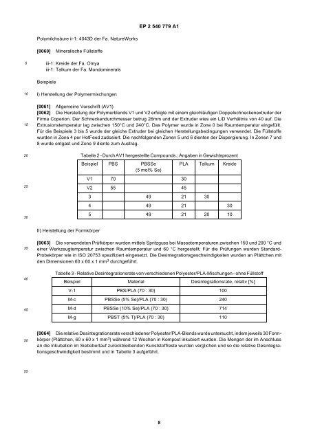 Durch Thermoformen oder Spritzguss hergestellter ... - Patent data