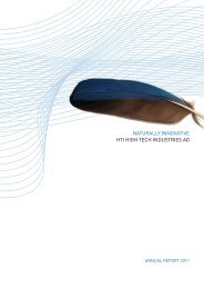 Annual Report 2011 - HTI - High Tech Industries AG