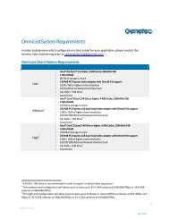 Omnicast System Requirements - Genetec