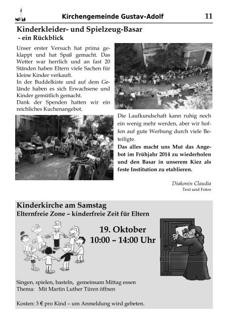 Oktober 2013 - Kirchengemeinde Gustav-Adolf