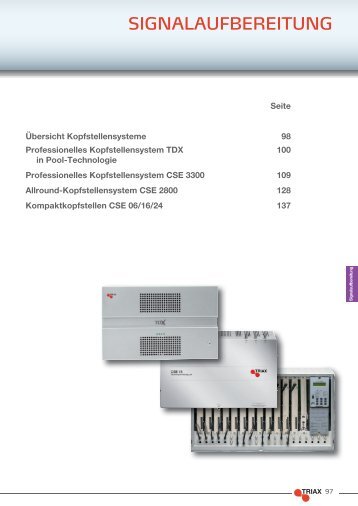 SIGNALAUFBEREITUNG - Triax