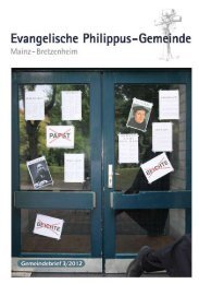 3/2012 - in der Ev. Philippus-Gemeinde Mainz