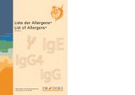 Liste der Allergene - DR. FOOKE Laboratorien GmbH