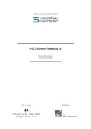 KBG-Athene Portfolio UI - Hauck & Aufhäuser Privatbankiers KGaA