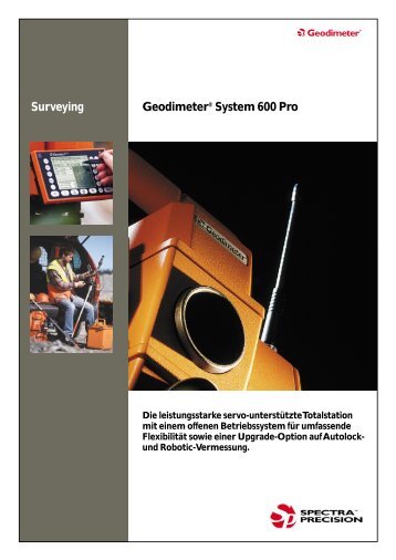 Geodimeter® System 600 Pro Surveying