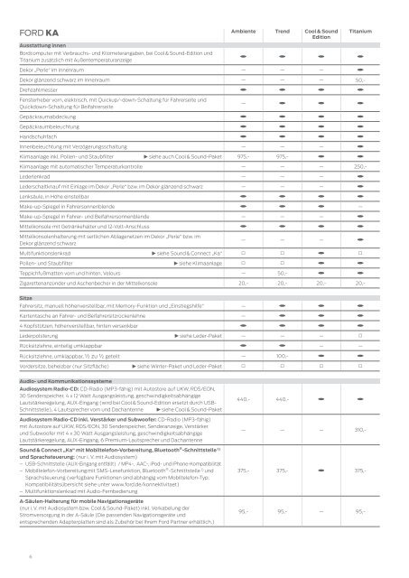 Preisliste Ka - Autoservice Wenzel