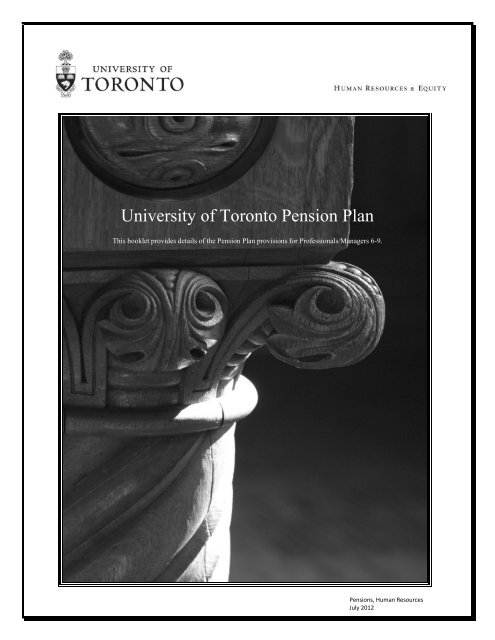 PM 6-9 - Human Resources & Equity - University of Toronto