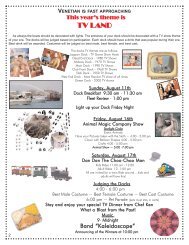 August Main Sheet - Detroit Yacht Club