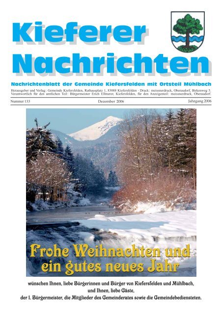 Nachste Ausgabe Der Kieferer Nachrichten Kiefersfelden