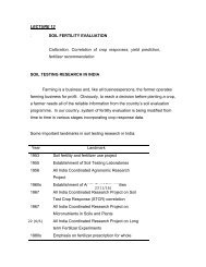 LECTURE 13 . SOIL FERTILITY EVALUATION Calibration ... - TNAU