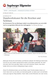 Spitzenqualität: Handwerkskunst für die Reichen und ... - Fitz Interior