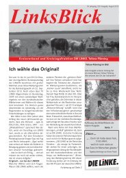 Ausgabe August - DIE LINKE. Teltow-Fläming