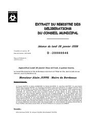 Délibération 20080046 - Bordeaux