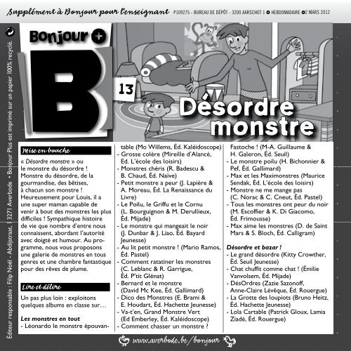 Desordre monstre - Averbode