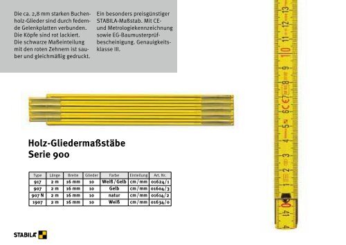 STABILA Katalog