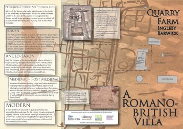 Quarry Farm Leaflet - Tees Archaeology