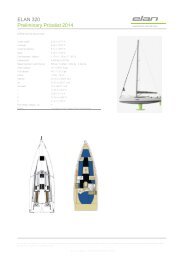 ELAN 320 Preliminary Pricelist 2014 - WNE Yachting