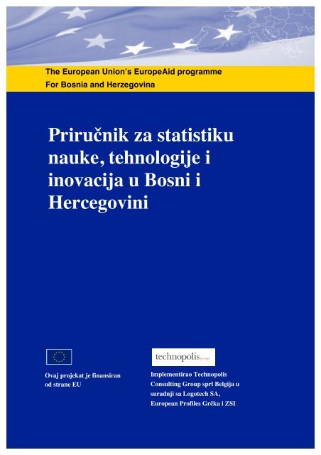 Prirućnik za statistiku nauke, tehnologije i inovacija u Bosni i ...